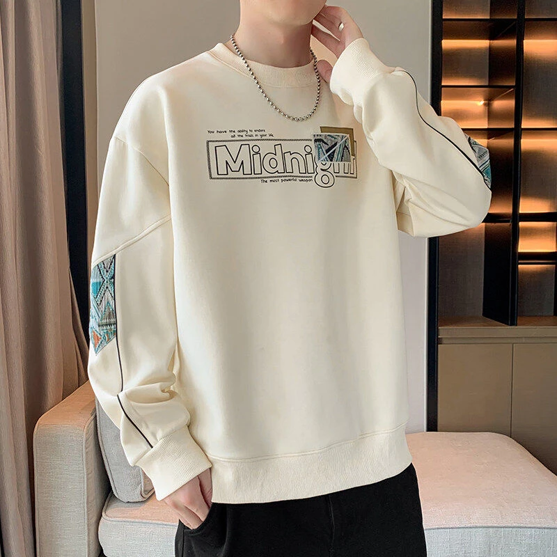 卫衣男青少年春季新款宽松套头薄款打底衫学生潮流帅气休闲上衣男