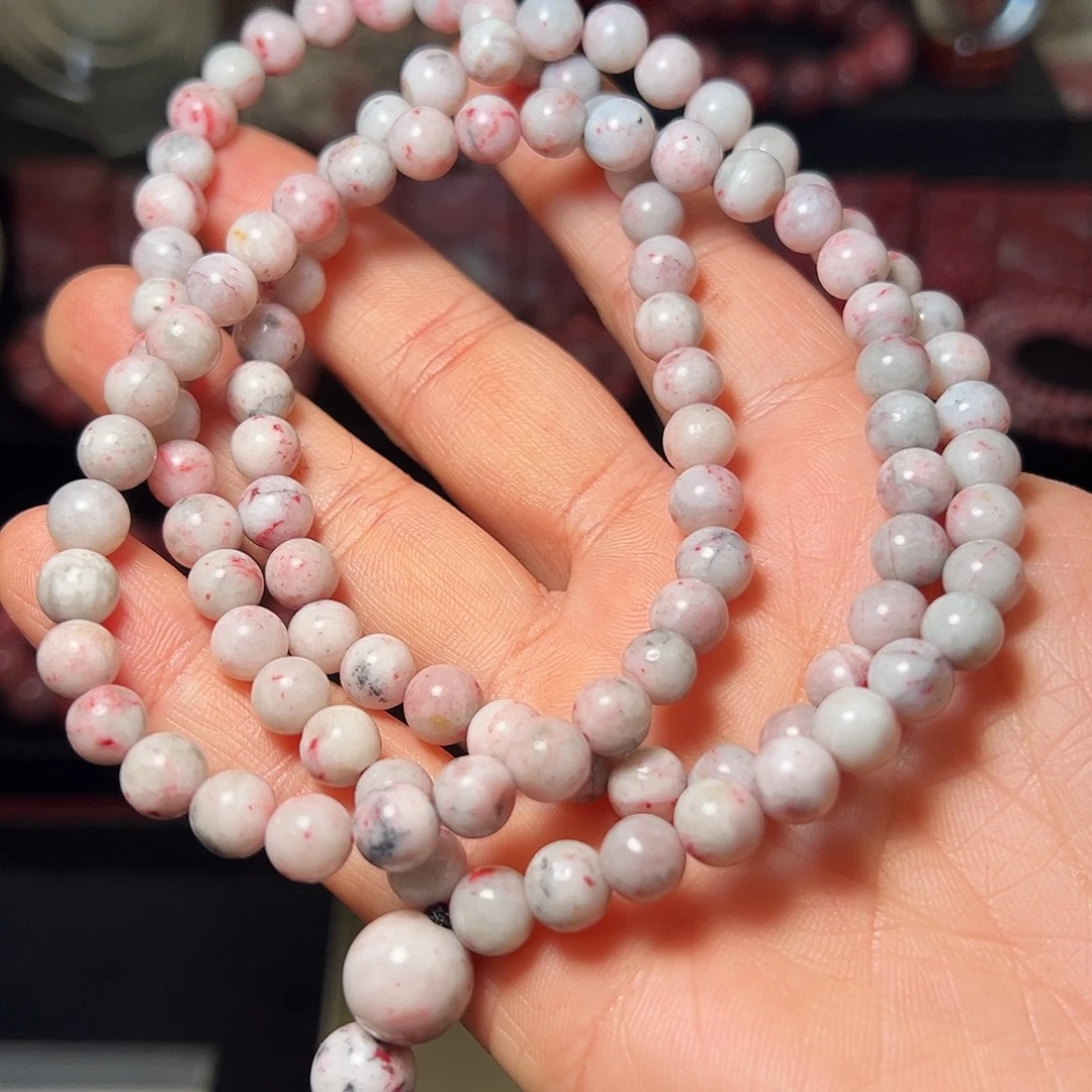 结***行天然辰砂原石108颗