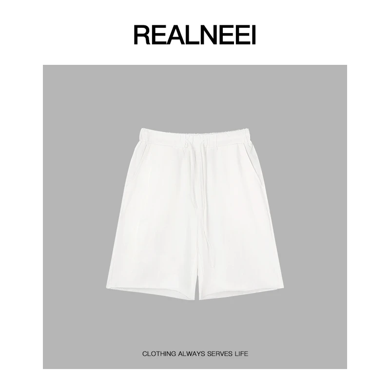 REALNEEI【百慕大】极简棉感舒适主义基础百搭纯色休闲短裤21631