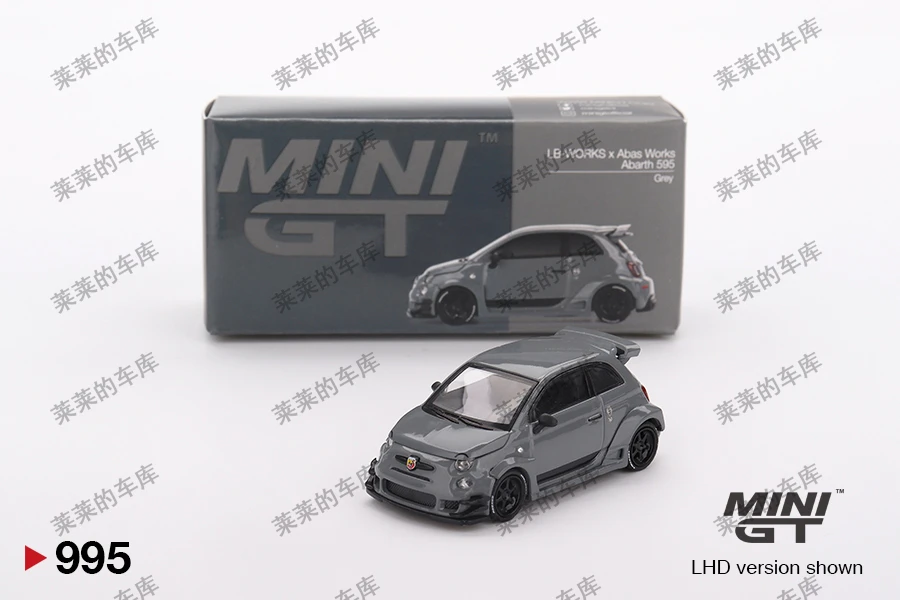 【莱莱车模】MINIGT 1:64 Abarth 595LB-WORKS x AbasWorksGrey#995