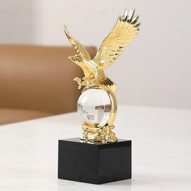 酒柜摆件高档雄鹰摆件客厅电视柜书房乔迁新居大展宏图办公室摆件