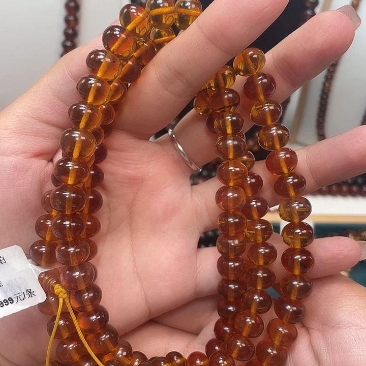 手串琥珀未镶嵌10mm 金珀