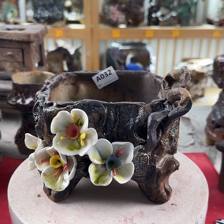 紫砂花瓶景德镇陶瓷032瑕疵