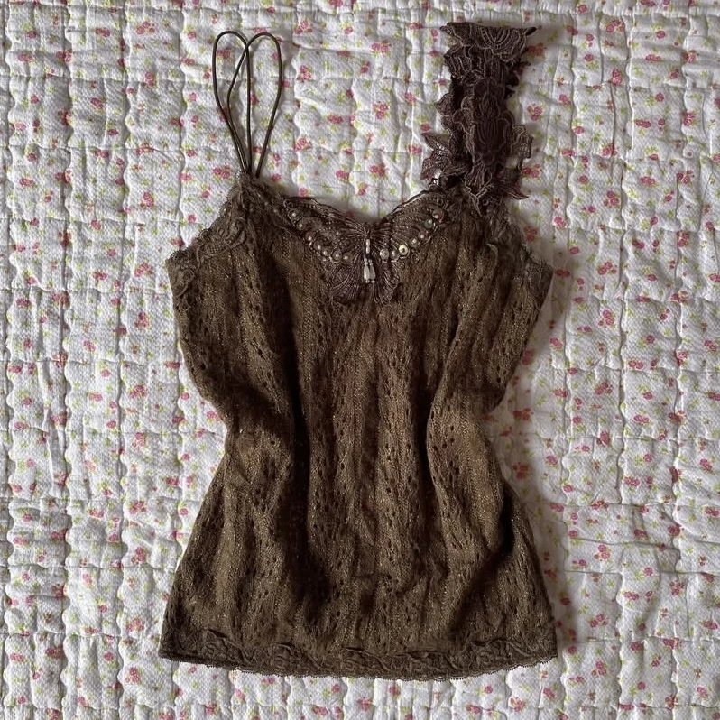 【45~89】日制古着吊带奈奈风背心y2k古早味日系甜美多巴胺Vintage