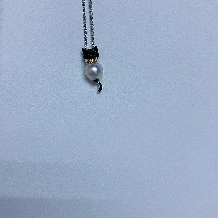 银S925镶嵌吊坠(不含链)海水珍珠9-10