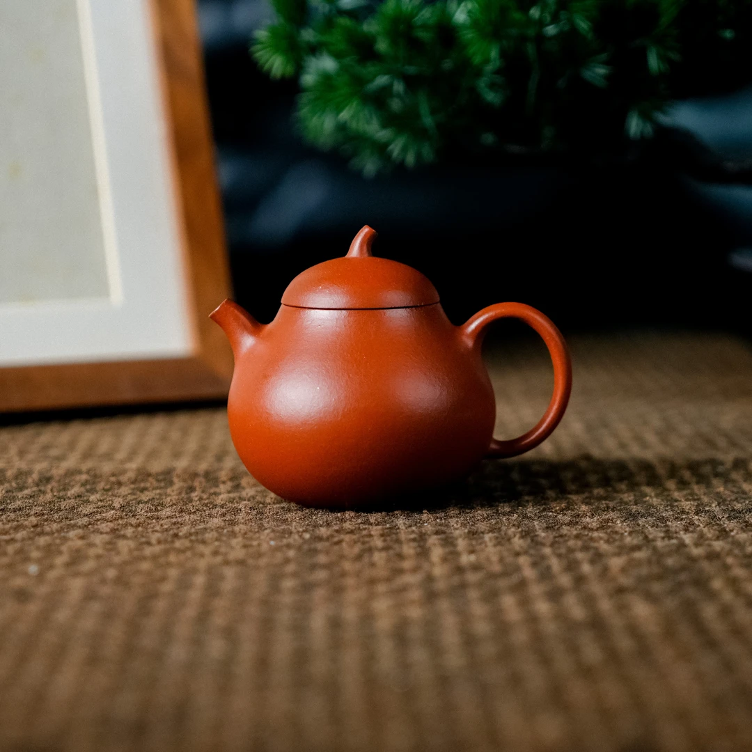 【亦缶】茄段，周栩成，红泥，110cc（窑云S0273）预售