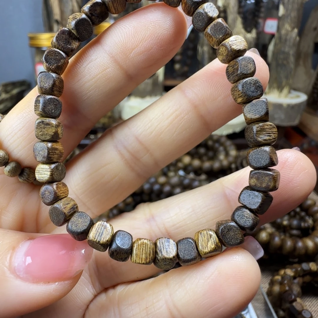 沉香碎屑沉香04方糖珠