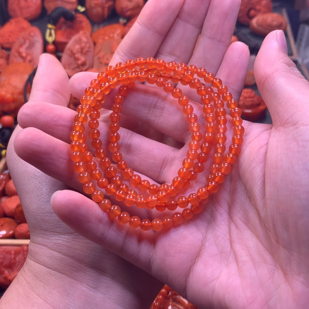 【闪购商品】未镶嵌高品多圈南红玛瑙