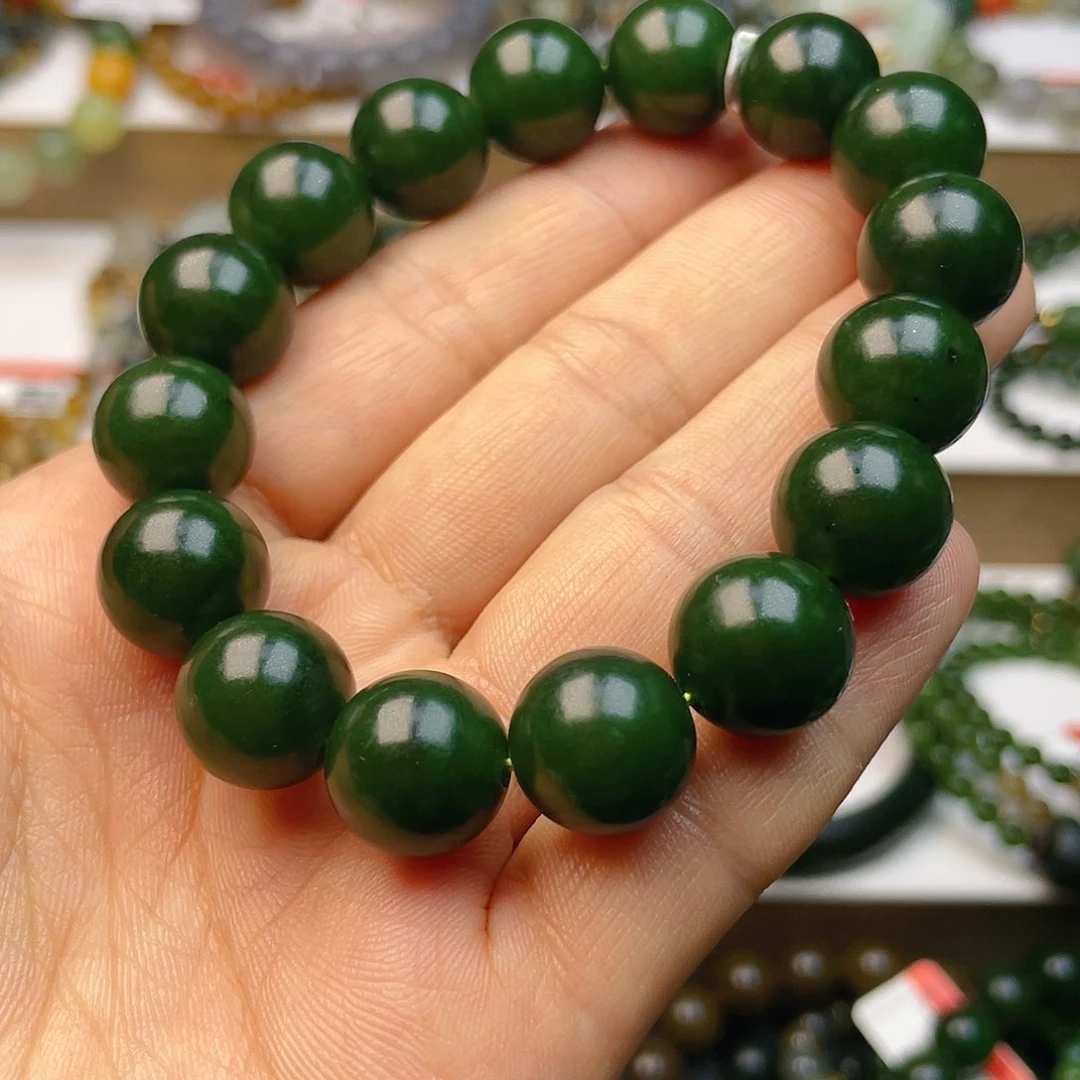 和田玉手串卡13左右未镶嵌