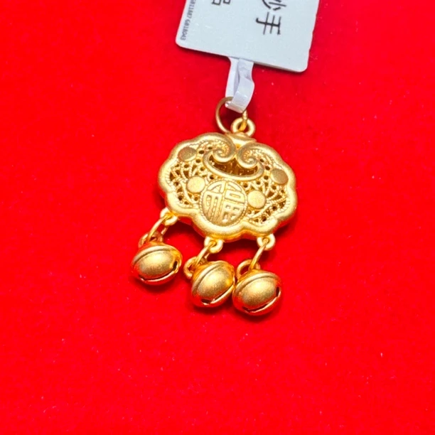 【思思专享】足金999 铃铛锁 1.85 GP 添金纳福