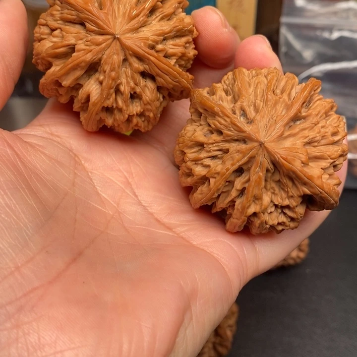 吊坠文玩核桃凹的五棱
