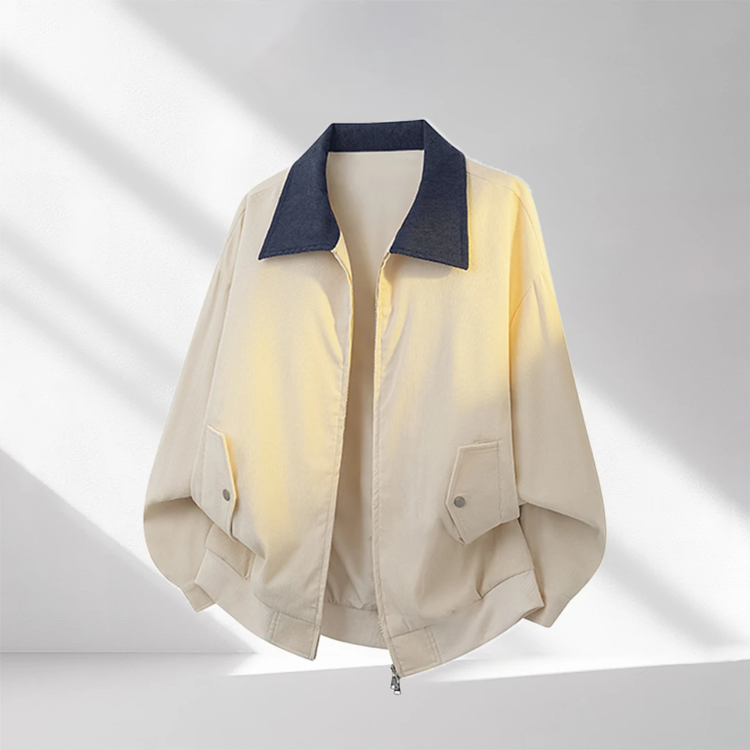 Cebrodz秋季新款美式夹克男个性潮流休闲宽松翻领工装百搭外套男