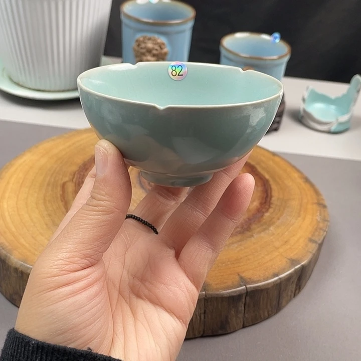 瓷片鸡心杯微瑕特价98888
