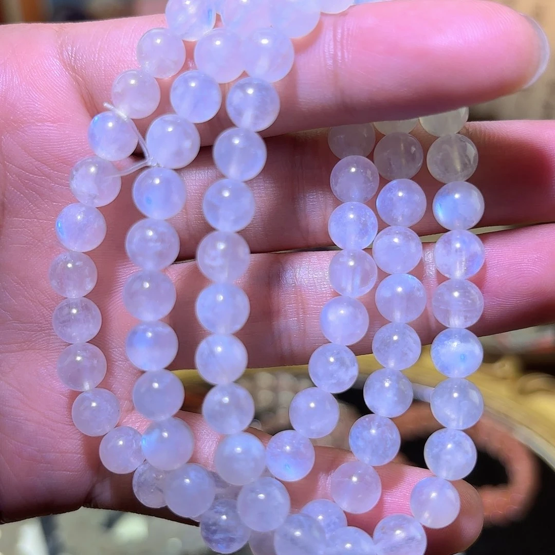 水晶手链未镶嵌蓝月光 7m+透体大灯泡