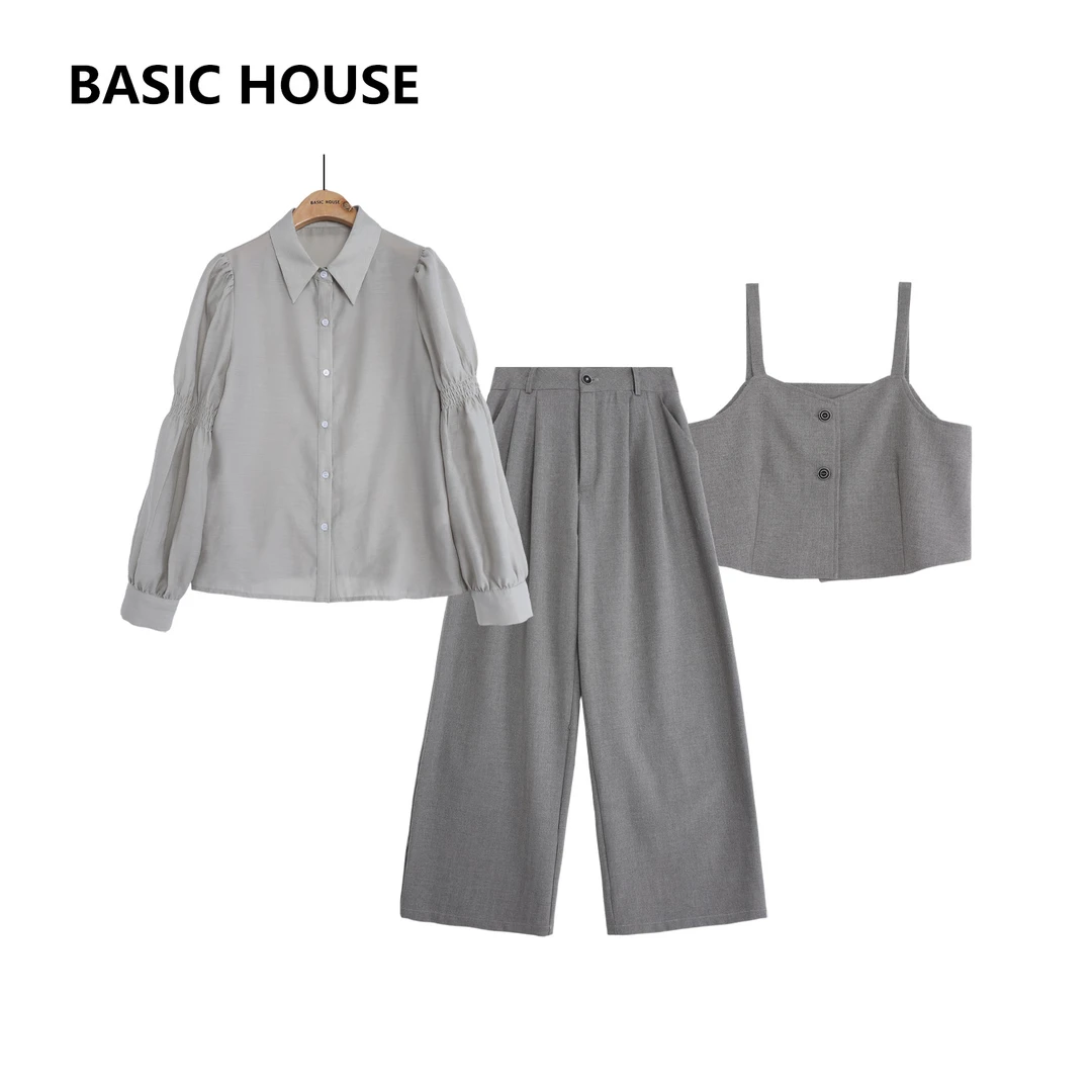 Basic House/百家好春款长袖减龄时尚休闲宽松套装B1335B5R712