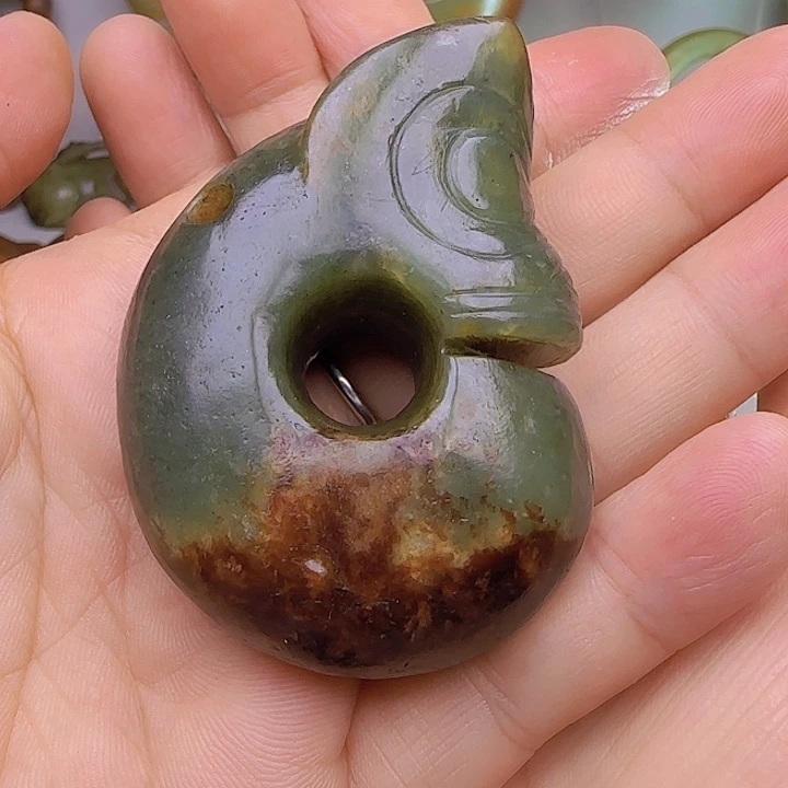 和田玉未镶嵌吊坠(不含链)