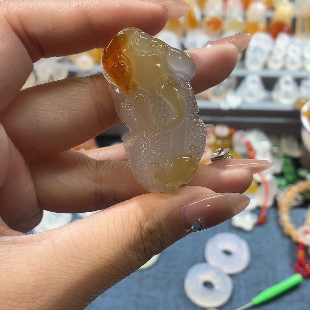 印***象玛瑙/玉髓合金颈饰