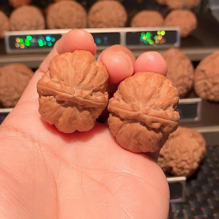 鲁***晶文玩核桃把件霸王筋