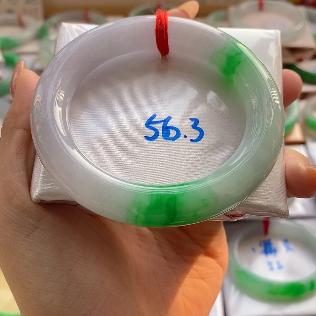 翡翠未镶嵌手镯27号