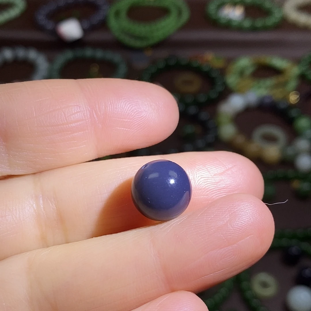 和田玉未镶嵌颈饰12mm