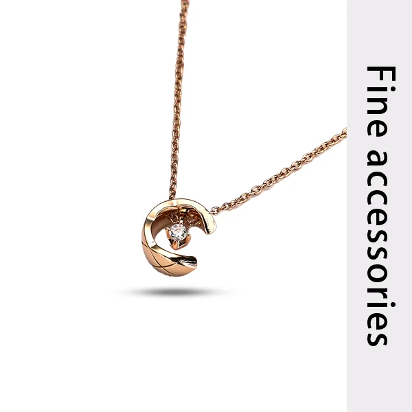 V金高品质-时尚水冰月系列项链百搭轻奢-1020