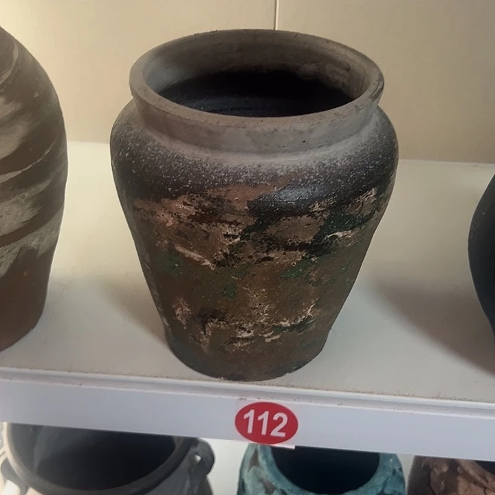 粗陶盆默认打孔高23口17