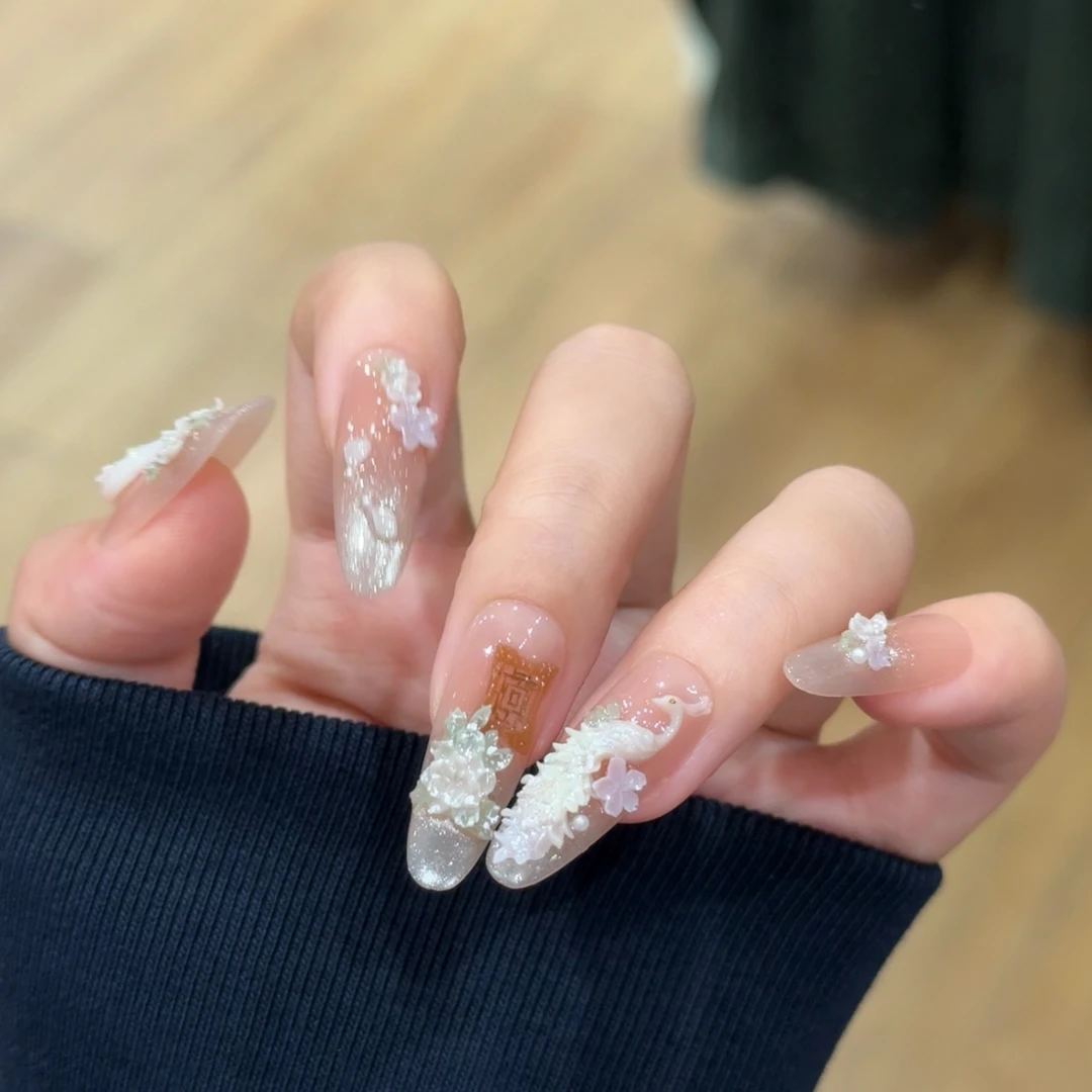 丹蜜琳 【孔雀东南飞】  纯手工轻奢高级订制 穿戴甲