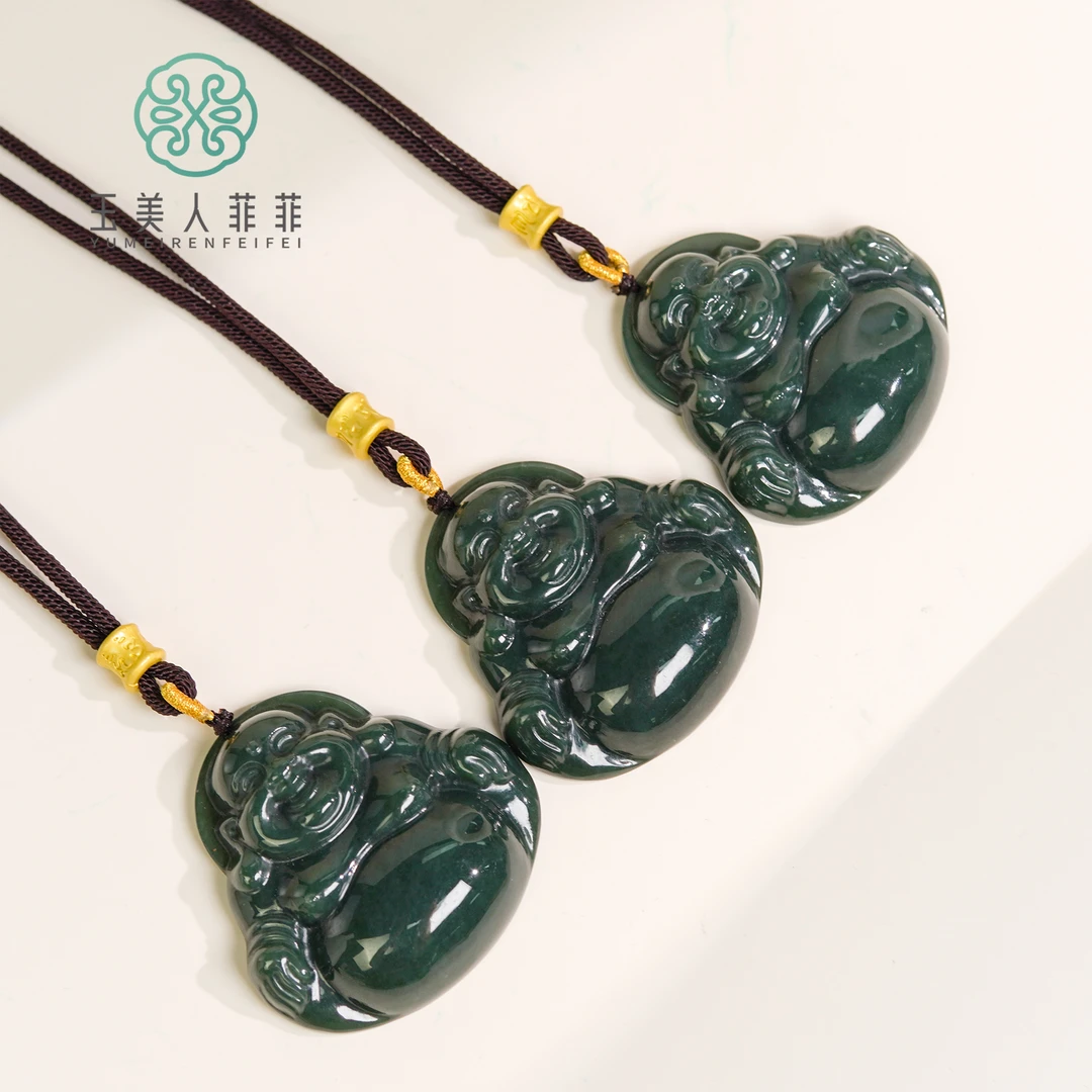 石惑珠宝~和田玉佛公吊坠约50*50mm^多样性发一