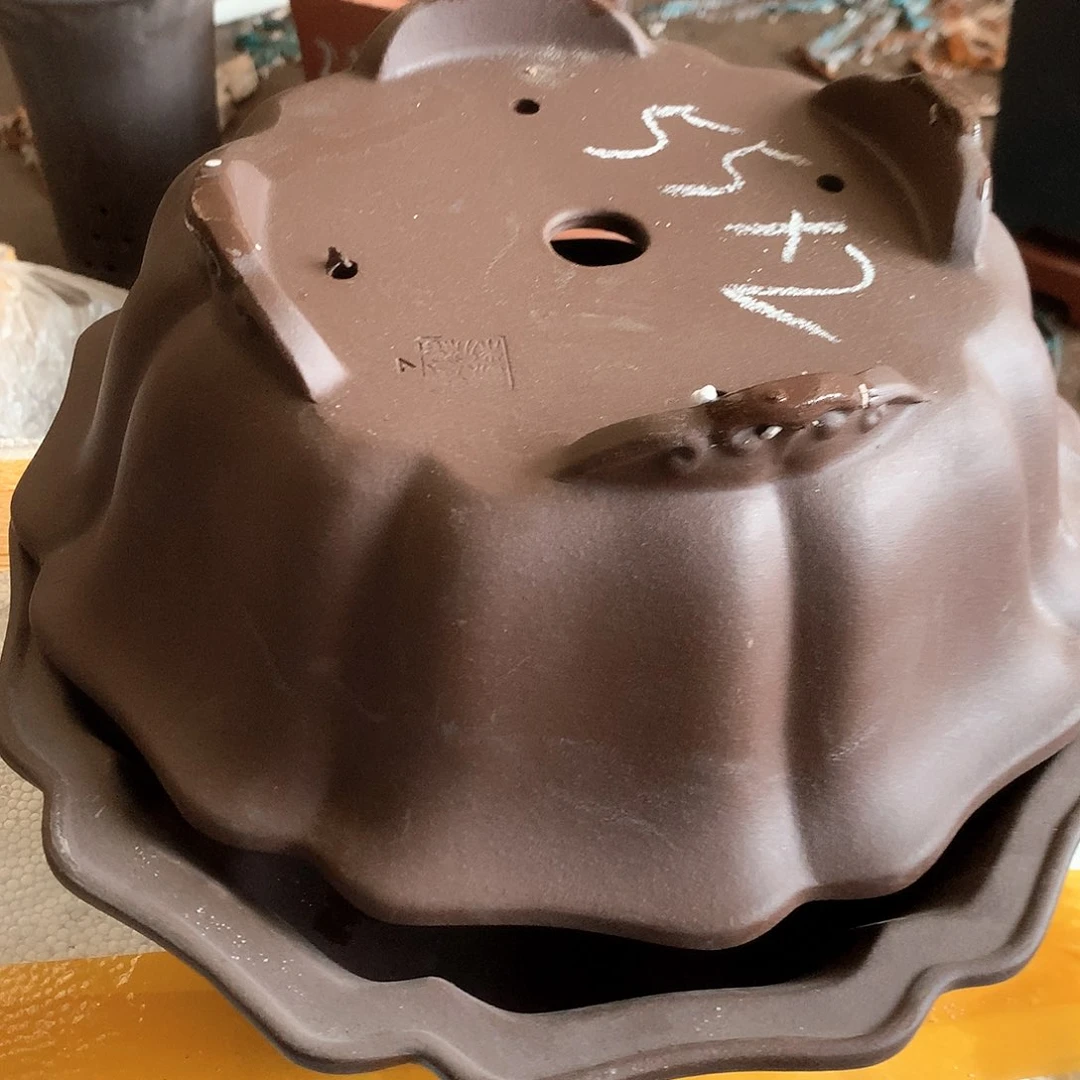 紫砂花盆紫砂花盆一对