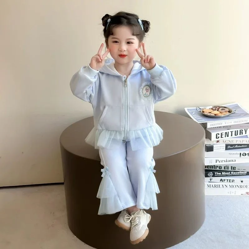 春装女童春季新款宝宝外套春秋洋气套装儿童时髦两件套爆款