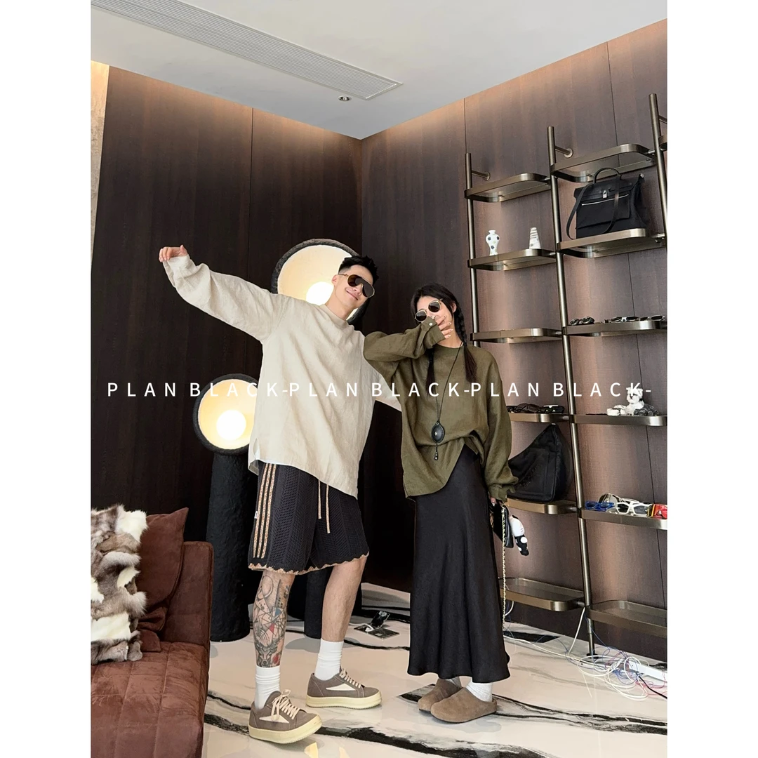 RICH陈发财【100亚麻】夏季宝藏亚麻长袖！闭眼冲轻薄老钱打底3811