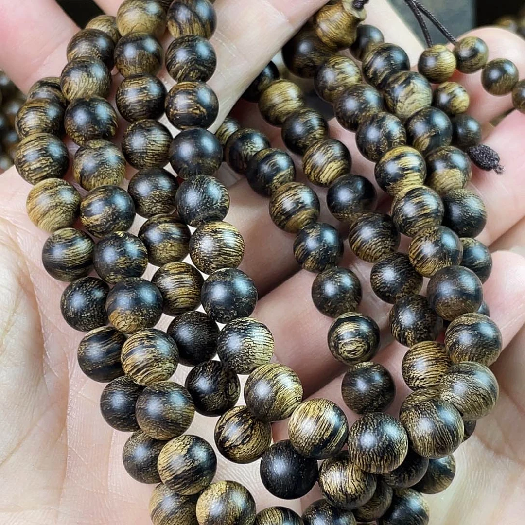 沉香手串3***哥越南芽庄老白棋玉化老料瘤疤虎皮0.8