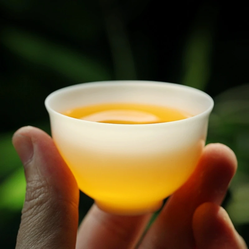 德化冰种白瓷薄胎高端茶杯主人杯品茗杯个人杯