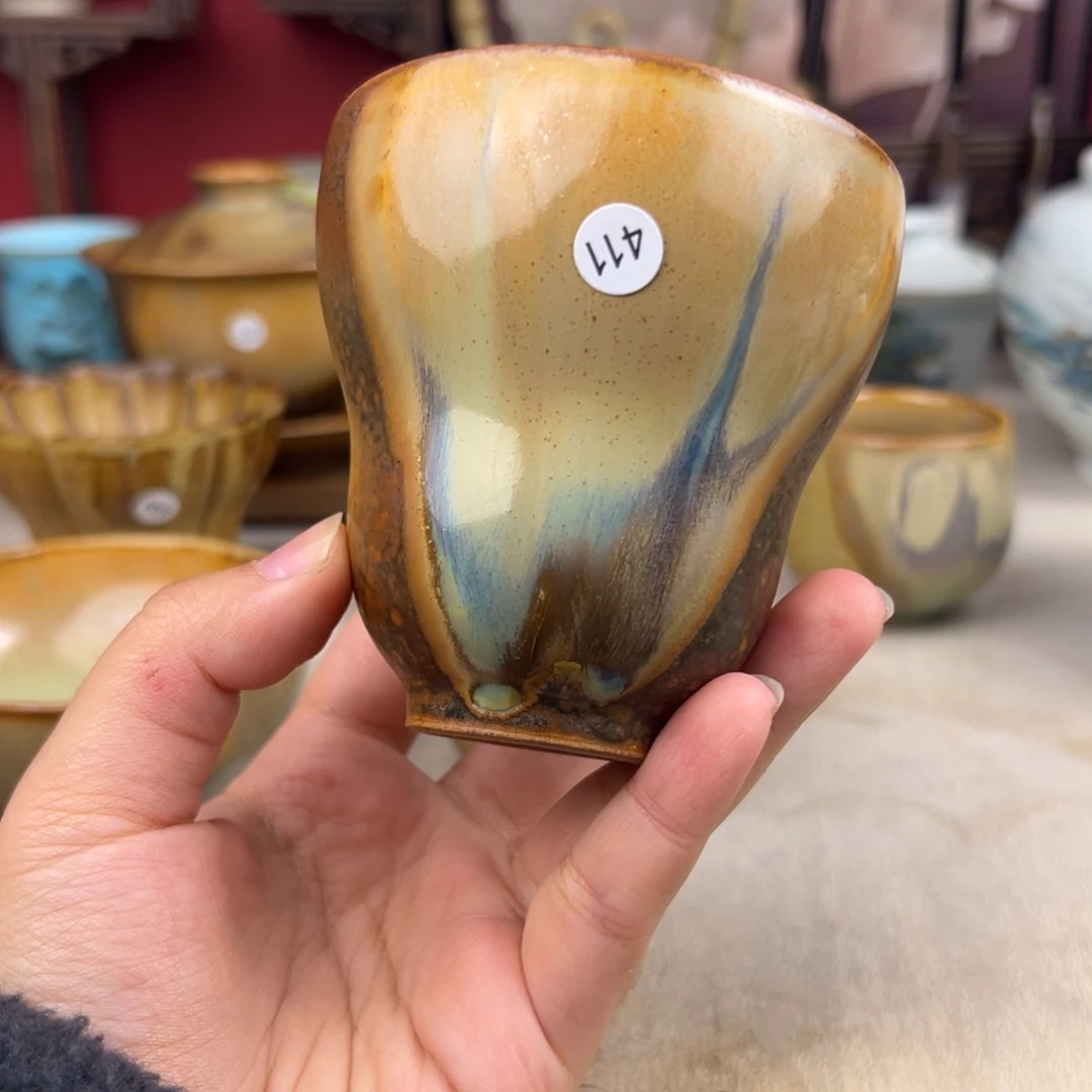 杯纯手工柴烧主人杯