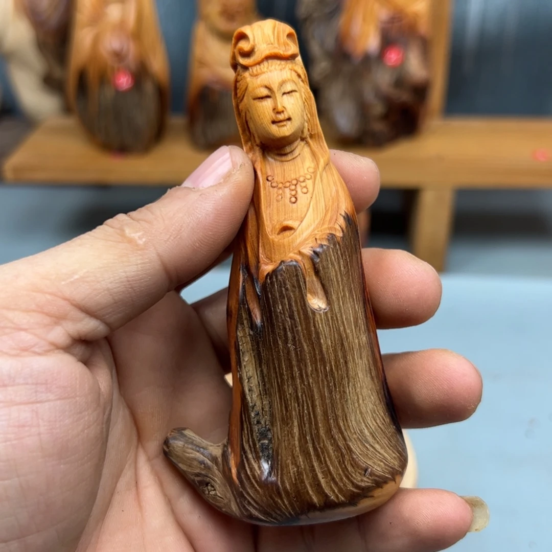 刘***╲木崖柏木摆件手把件