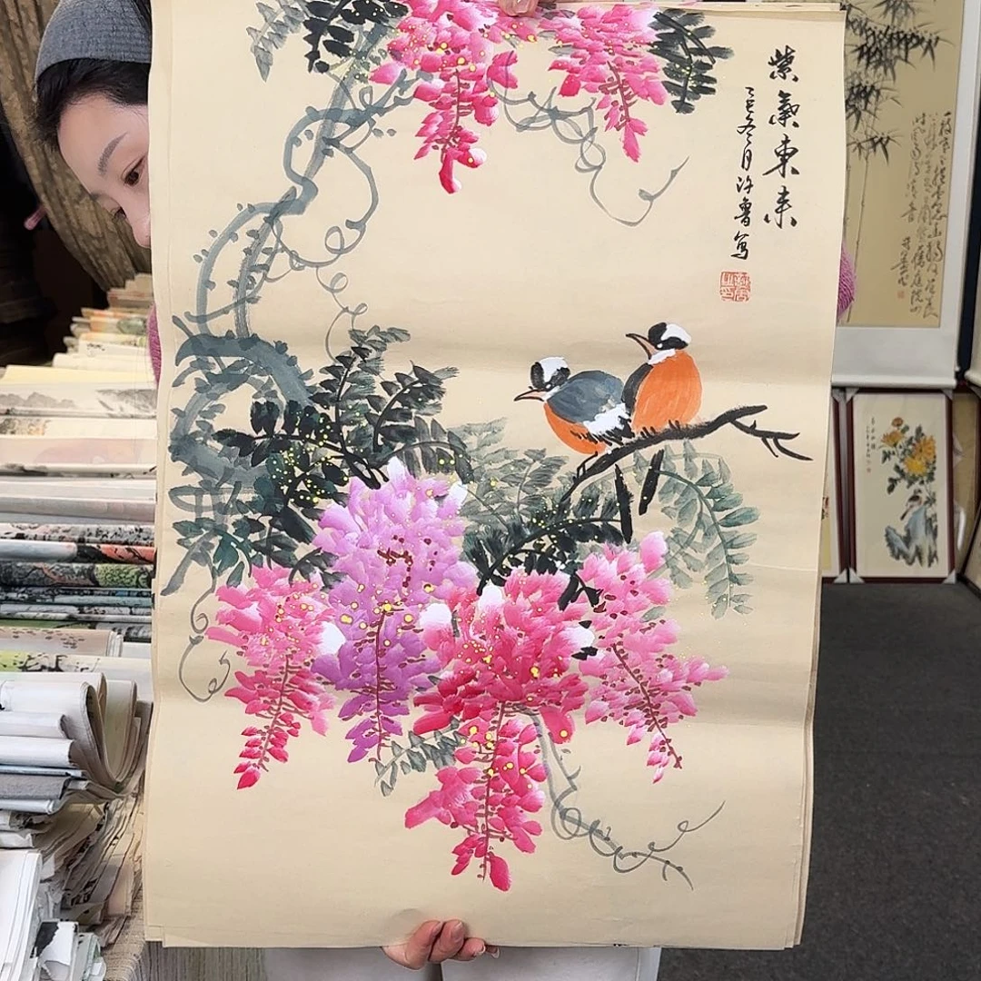 纯手绘国画作品好看
