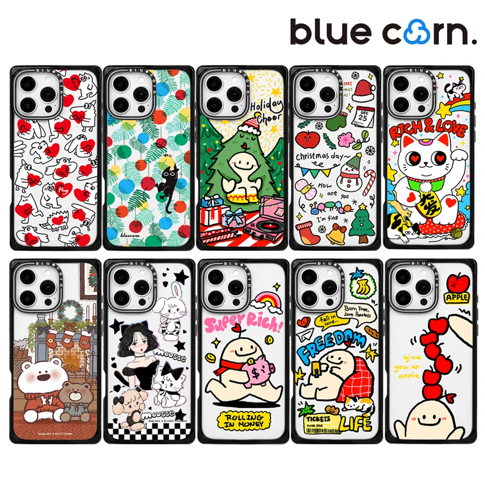 【萌壳居】Bluecorn黑糖布丁 奶方直角适用iPhone16/15ProMax手机壳