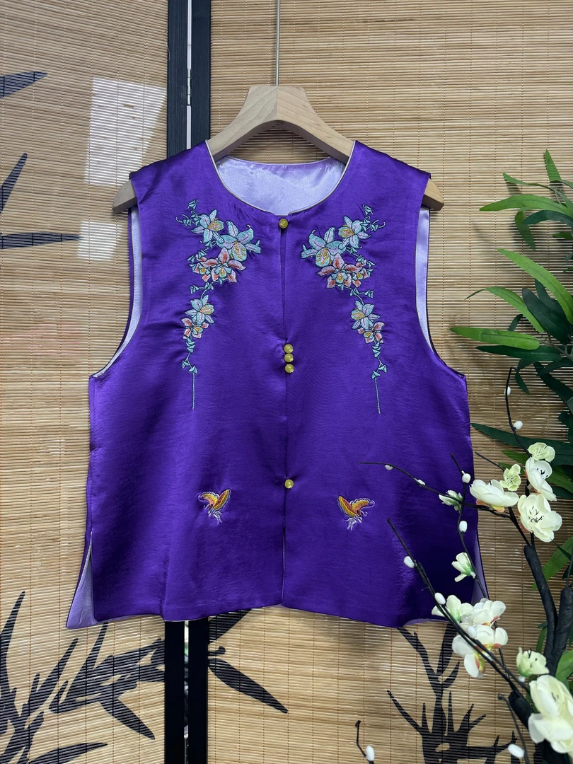 【SHANGLIU】新中式国风高级时尚百搭马甲新款（581）