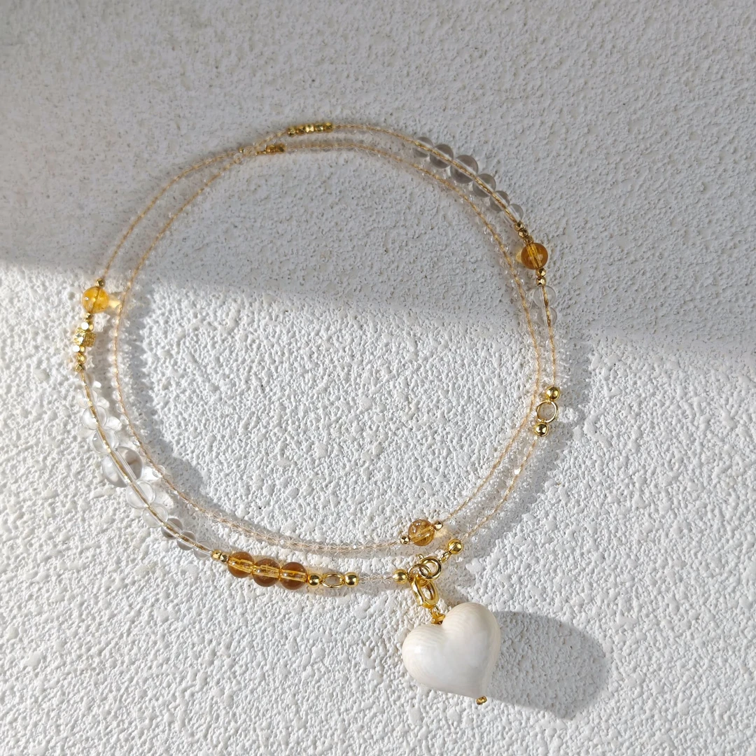 【幸云甜心】白水晶项链(天然珠宝多样性发其一)