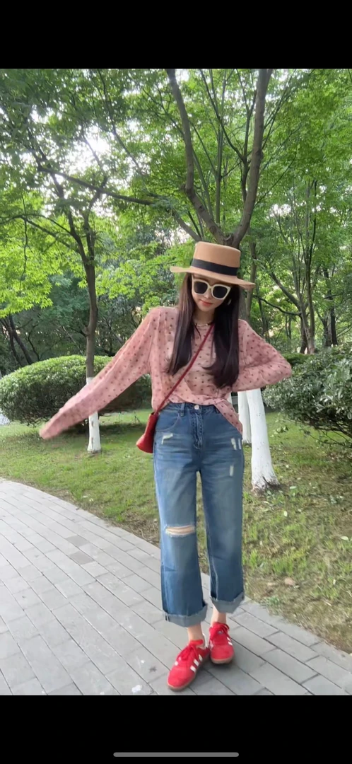 YX七tx20250427新款波点扎染防晒纱体休闲时尚宽松