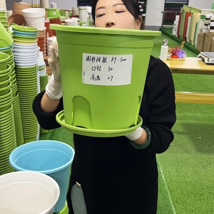 正品圆控口30高27果绿4只带托