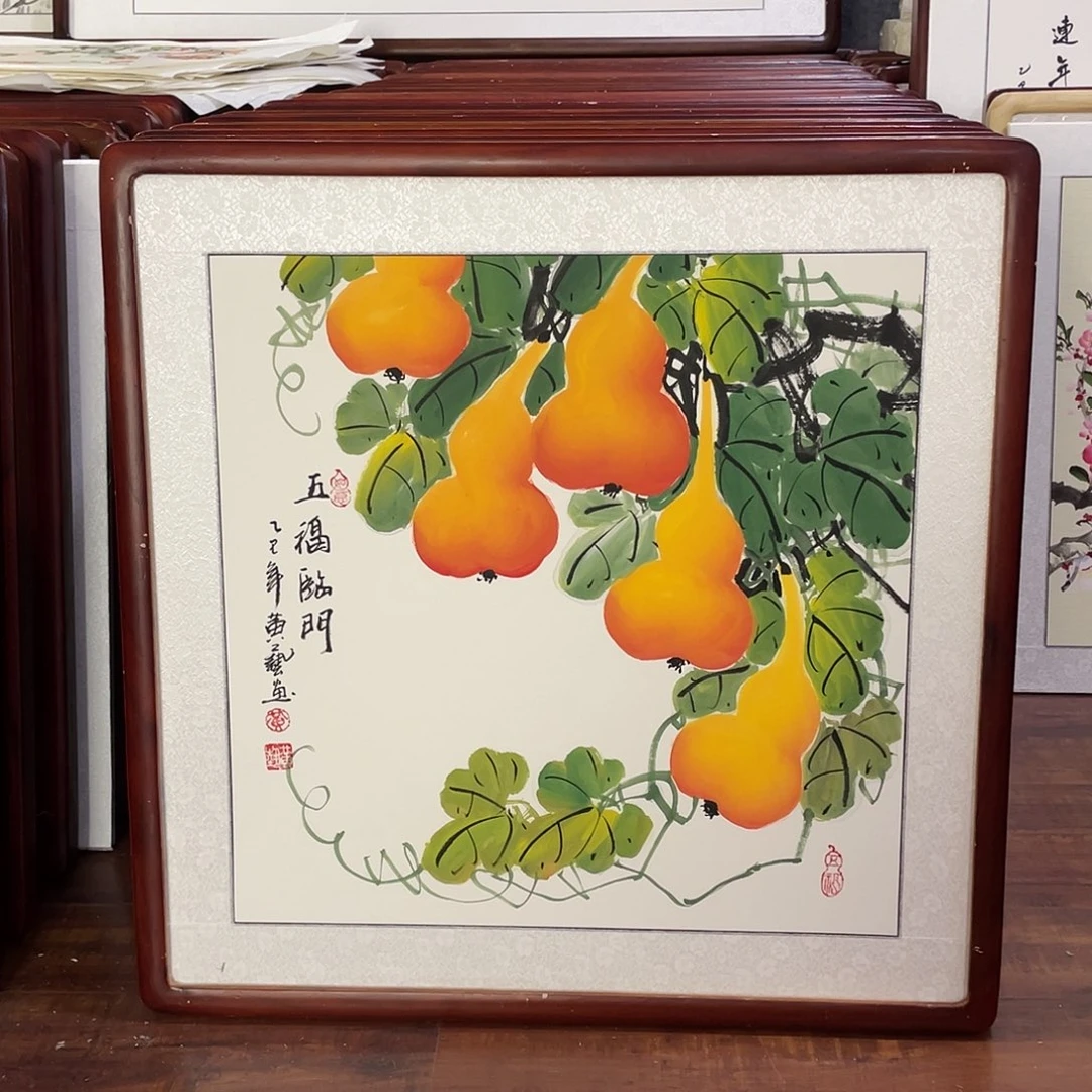 国画带框尺寸63*63厘米