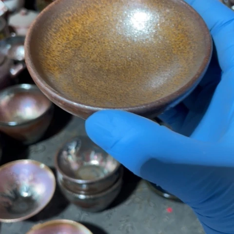 茶盏建阳建盏微瑕柴烧