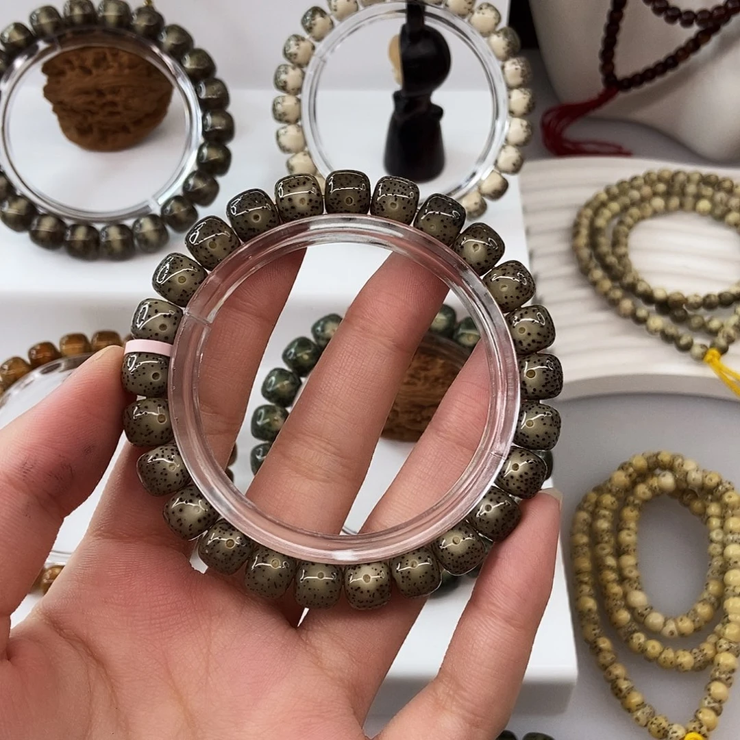 星月菩提手串卡9灰冰细星m2