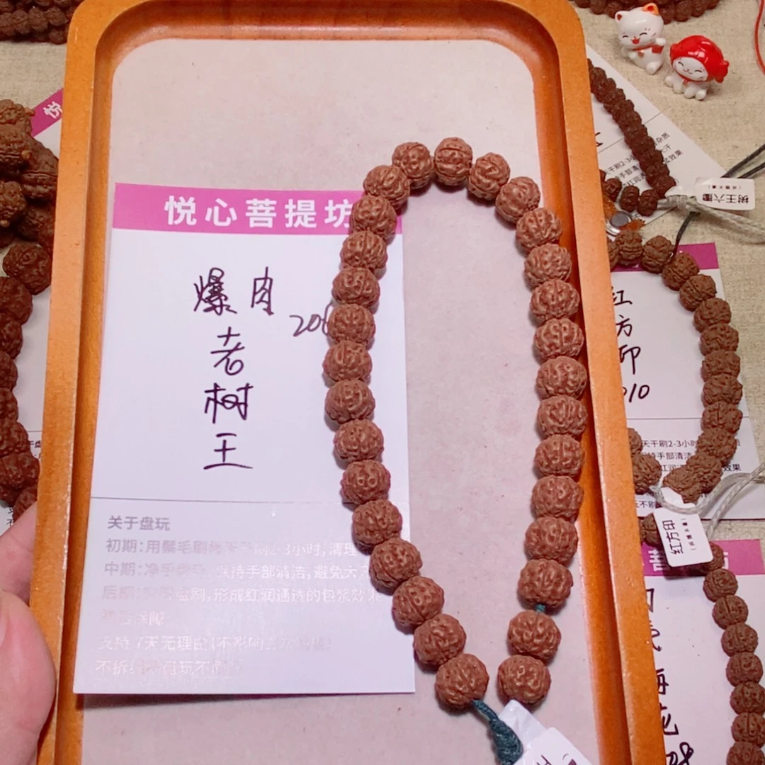 天***辰金刚菩提手串206爆肉老树王12+