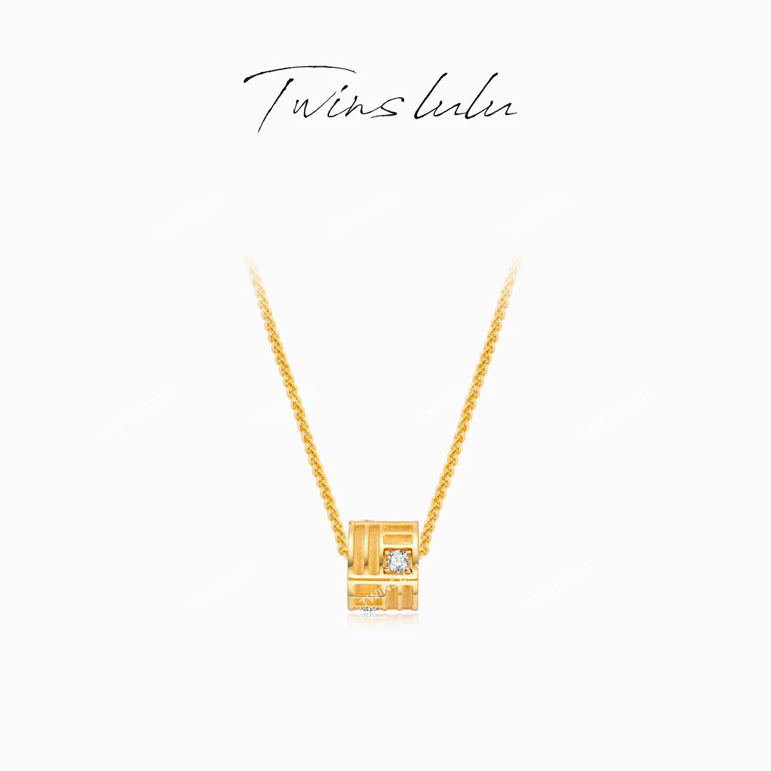 TWINS LULU 镀K金【转转福】时尚轻奢国风精致古法项链TSJ8965