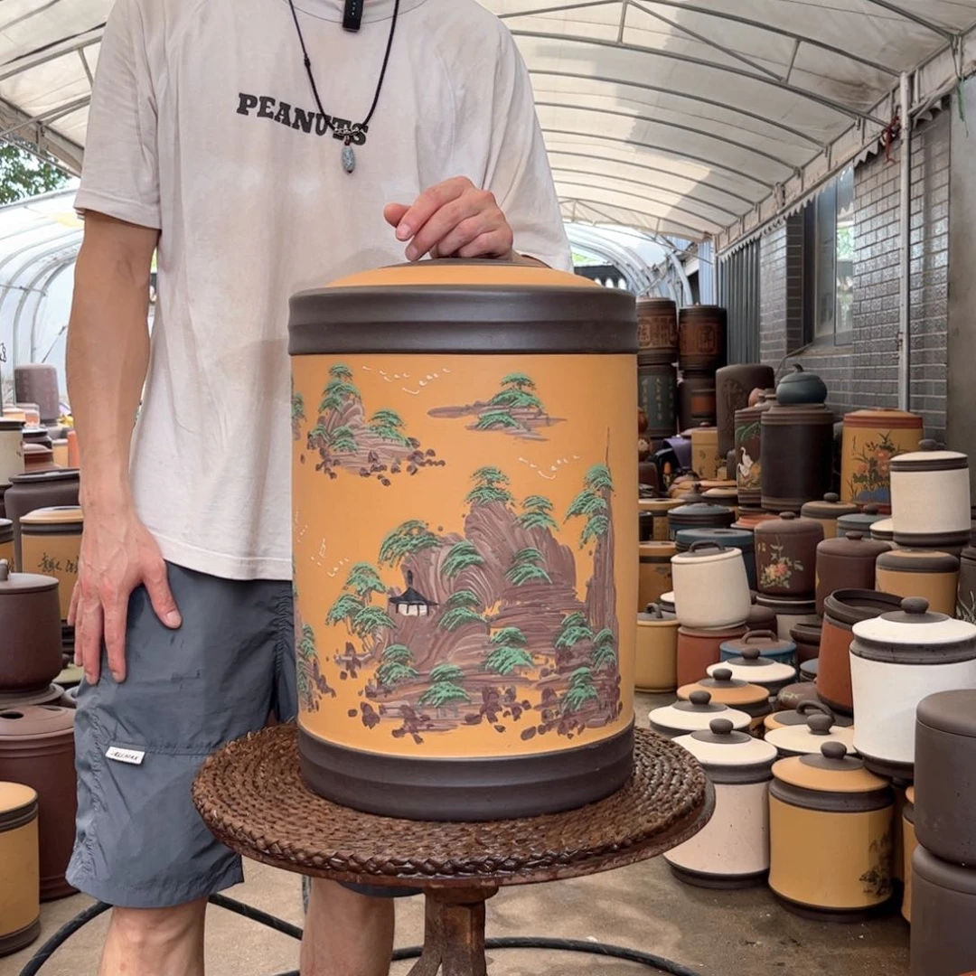 紫砂茶叶罐23 饼茶叶罐