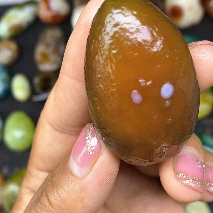 手把件奇石花眼玛瑙