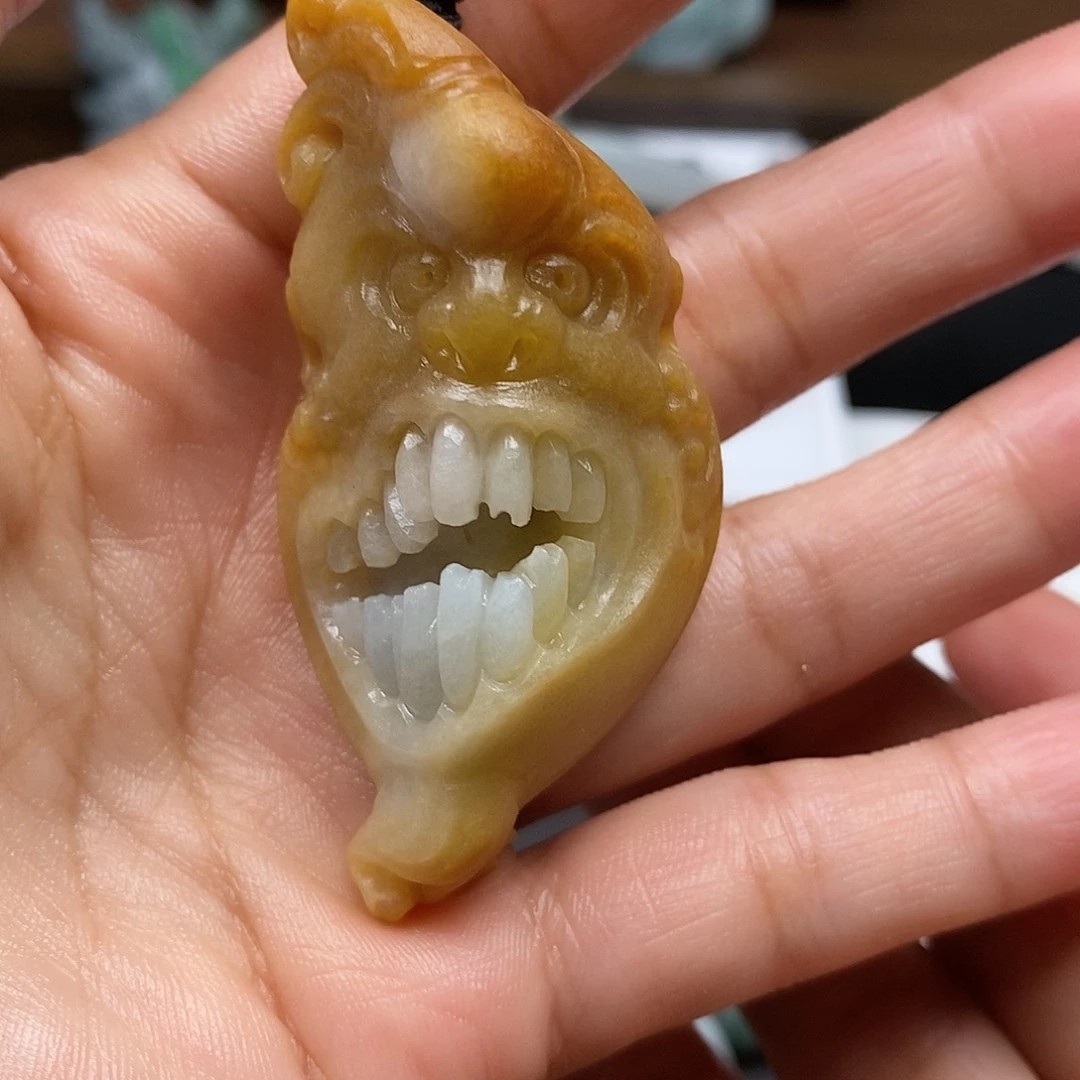 薄***檬定制翡翠未镶嵌毛货抛光