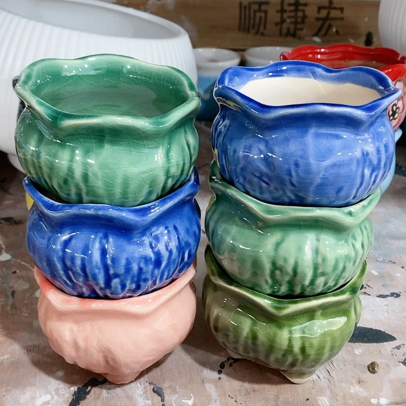 【闪购商品】红陶陶瓷花盆，多肉花盆